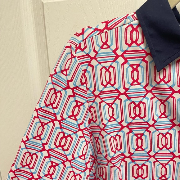 J. McLaughlin Geometric Pattern Longsleeve Top - Picture 5 of 10